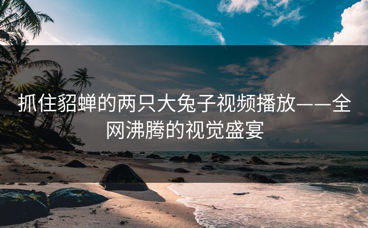 抓住貂蝉的两只大兔子视频播放——全网沸腾的视觉盛宴